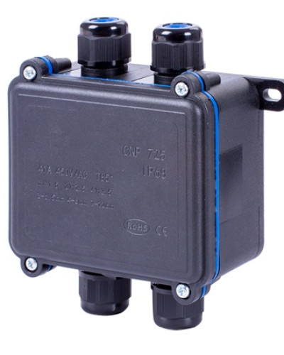 Коробка розподільча e.wdb.cnp723.4t.b з клемником, 103х96х42 мм, IP68