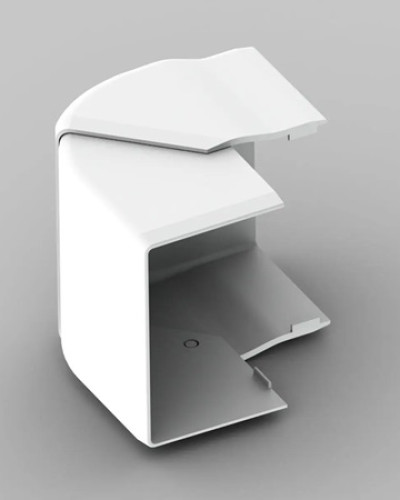 Кут зовнішній (регульованний) для LH 60x40 ; Серія LH; ПВХ 