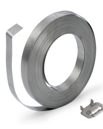 Сталева бандажна стрічка e.steel.band.pro.6,5.50.30, 6,5х0,50мм, 30м