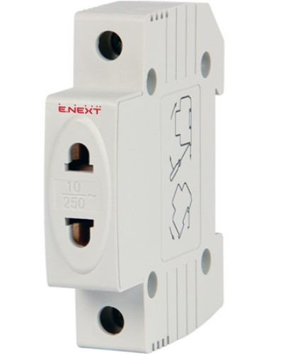 Розетка на DIN-рейку e.socket.stand.din, 230 В
