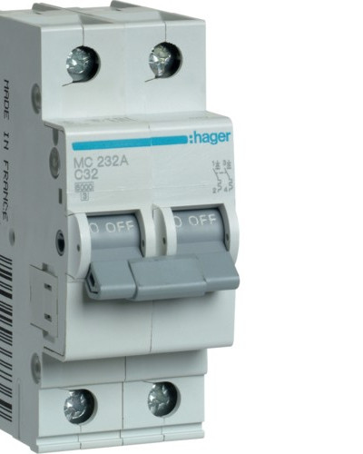 Автоматический выключатель MC232A 32А 2P C (6кА) Hager