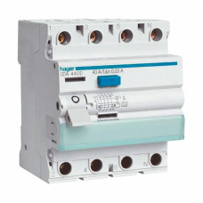 Устройство защитного отключения Hager 4P 63A 30mA А CD463J