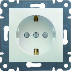 Розетка с заземляющим контактом и защитой контактов Lumina, белая, 16А/230В