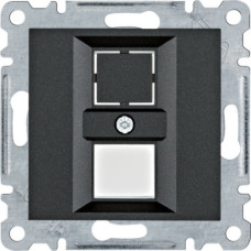 Панель двойная для RJ12/RJ45 Lumina, черная