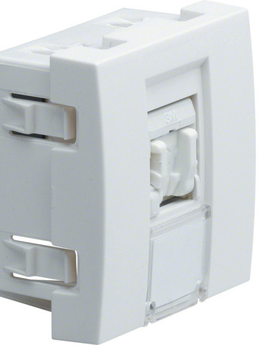 Розетка телефонна RJ11/RJ12, 1М Systo білий
