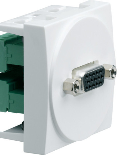 Розетка SUB-D 15 (VGA) 2М білий