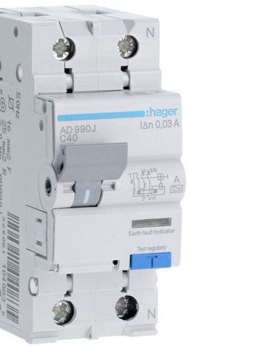 Дифавтомат 1P+N, 40A, C, 30mA, 6кА, А, AD990J