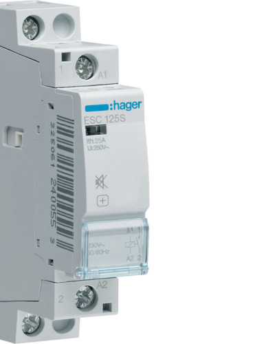 Контактор  25A 230В 1 нв  1 мод бесшумний  Hager