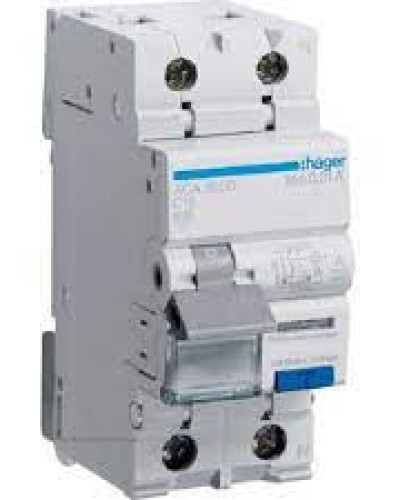 Дифавтомат 1P+N, 6kA, C-16A, 10mA, A, Hager ACA966D