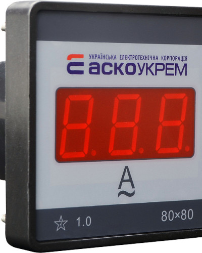 Цифровий амперметр АС 30А 80х80 (ЦА-8 LBN)