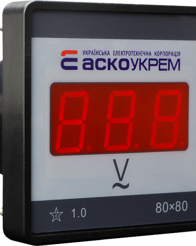 Цифровий вольтметр АС 80-500В 80х80 (ЦВ-8 LBN)