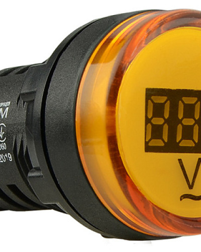 Цифровий вимірювач напруги AD22-22DVM AC 80-500В (жовтий)