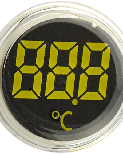 Круглий цифровий вимірювач температури ED16-22WD  -25С - 150С (білий)