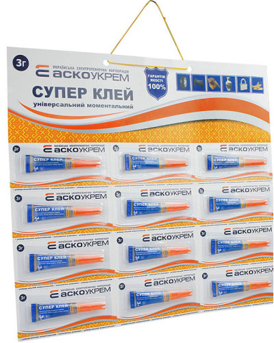 Супер Клей лист 3шт*4шт - 3г