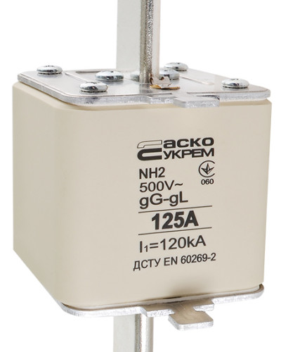 Запобіжник ножовий з плавкою вставкою NH2 125A gG