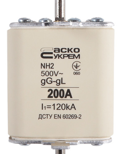 Запобіжник ножовий з плавкою вставкою NH2 200A gG