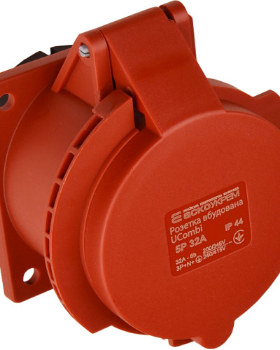Розетка вбудована серії UCombi 5P 32A IP 44