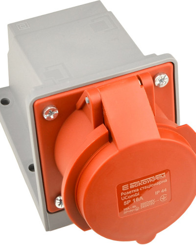 Розетка стаціонарна серії  UСombi 5P 16A IP 44