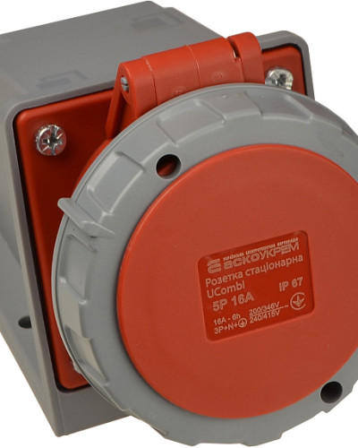 Розетка стаціонарна серії  UСombi 5P  16A IP 67