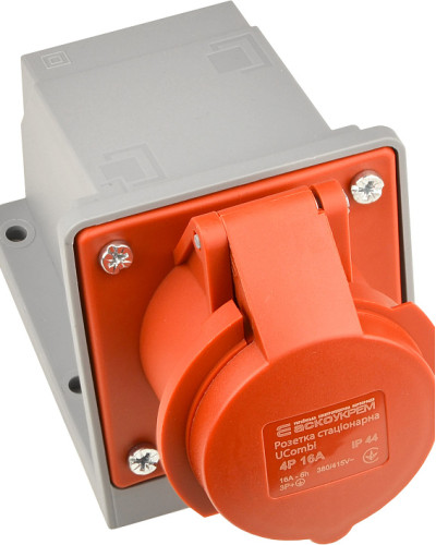 Розетка стаціонарна серії  UСombi 4P 16A IP 44