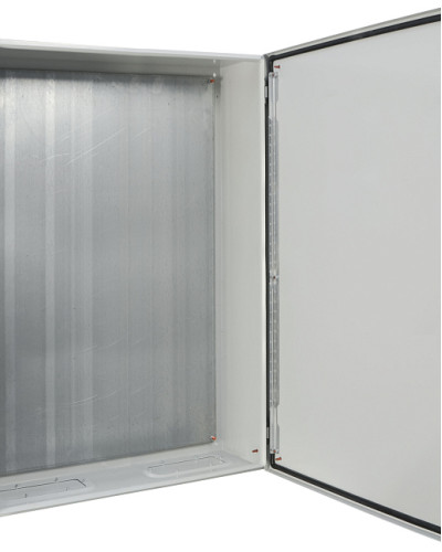 Корпус з монтажною панеллю металевий 120*80*30, IP65, серії UBox