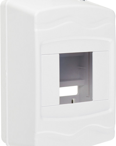 Корпус модульний пластиковий, 4 модулі, навісний, без дверцят, серії UBox 
