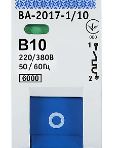 Автоматичний вимикач УКРЕМ ВА-2017/B 1р 10А АСКО