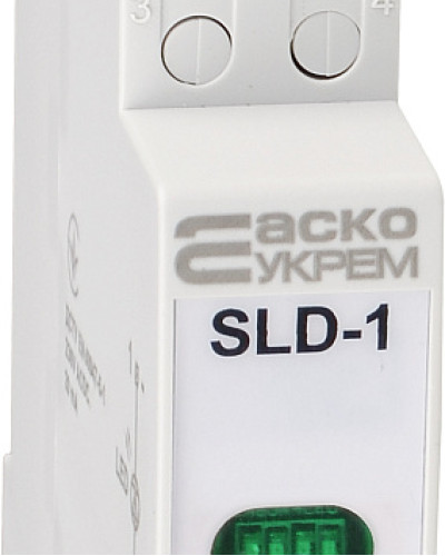 Модульний сигнальний індикатор 230V AC/DC SLD-1 зелений