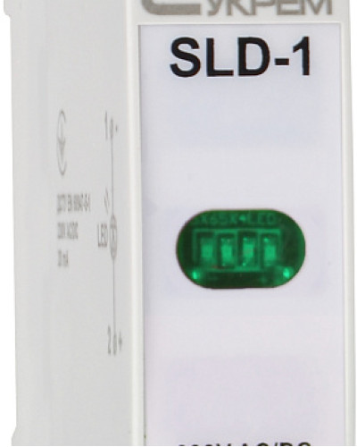 Модульний сигнальний індикатор 230V AC/DC SLD-1 зелений