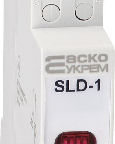 Модульний сигнальний індикатор 230V AC/DC SLD-1 червоний