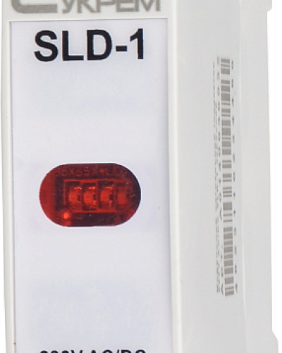 Модульний сигнальний індикатор 230V AC/DC SLD-1 червоний