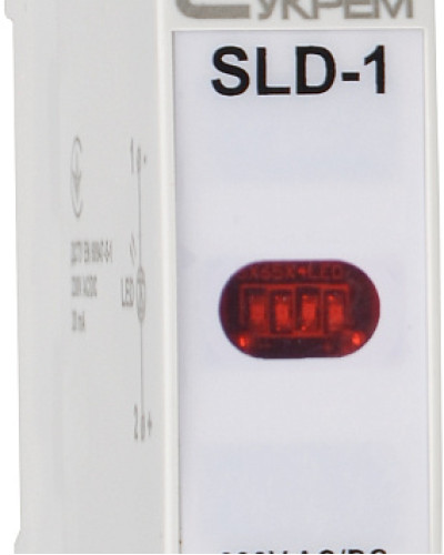 Модульний сигнальний індикатор 230V AC/DC SLD-1 червоний