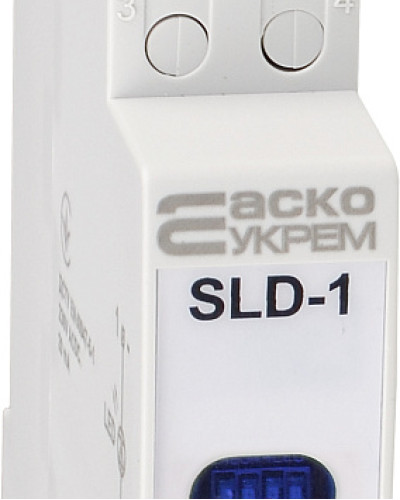 Модульний сигнальний індикатор 230V AC/DC SLD-1 синій