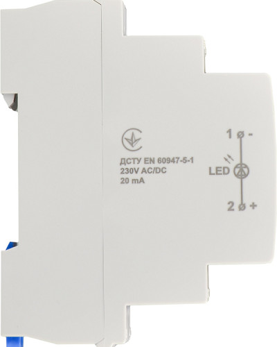 Модульний сигнальний індикатор 230V AC/DC SLD-1 синій