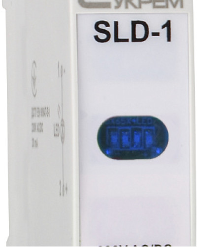 Модульний сигнальний індикатор 230V AC/DC SLD-1 синій