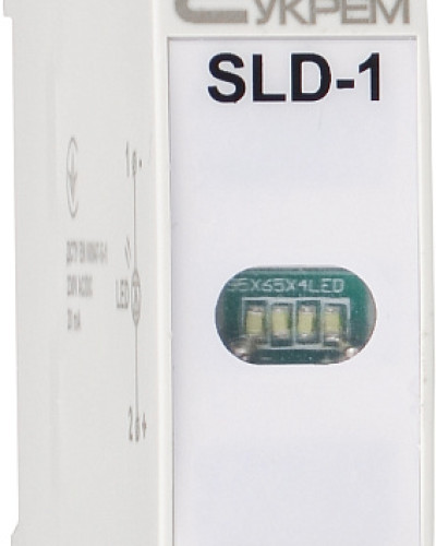 Модульний сигнальний індикатор 230V AC/DC SLD-1 білий