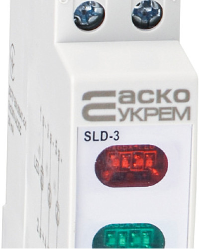 Модульний сигнальний індикатор 230V AC/DC SLD-3
