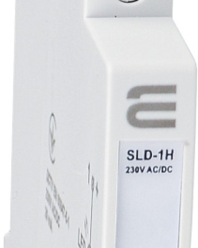 Модульний сигнальний індикатор 9mm 230V AC/DC SLD-1H червоний 