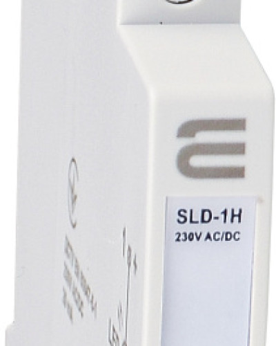 Модульний сигнальний індикатор 9mm 230V AC/DC SLD-1H жовтий