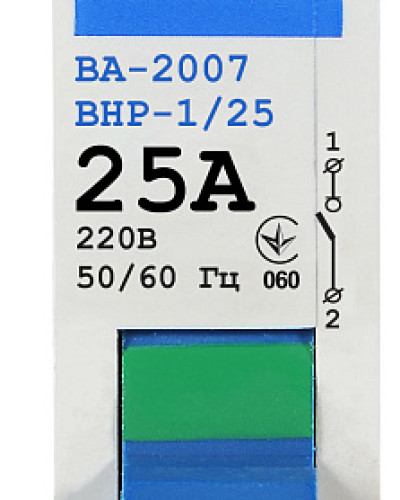 Вимикач-роз`єднувач УКРЕМ ВА-2007 ВРН 1р 25А АСКО