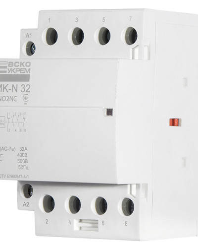 Модульний контактор MK-N 4P 32A 2NO2NC 220V