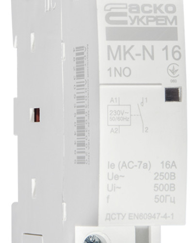 Модульний контактор MK-N 1P 16A 1NO 220V