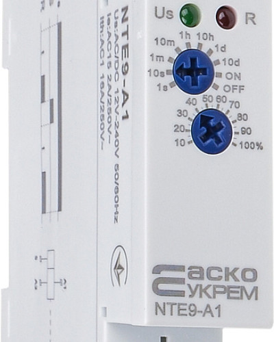 Реле затримки часу на увімкнення NTE9-A1 AC/DC 12-240V
