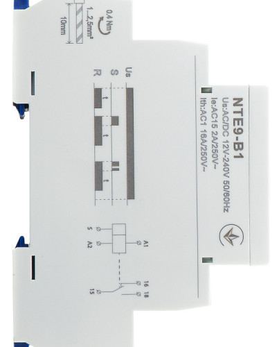 Реле затримки часу на вимкнення NTE9-B1 AC/DC 12-240V