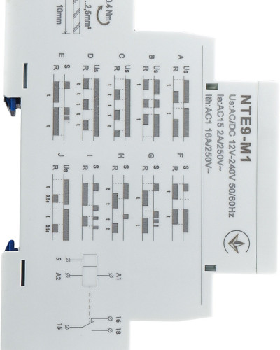 Реле часу багатофункціональне NTE9-M1 AC/DC 12-240V