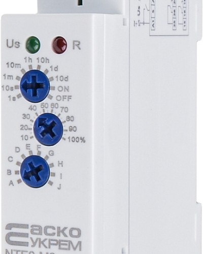 Реле часу багатофункціональне NTE9-M2 AC/DC 12-240V