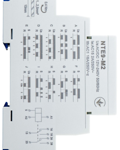 Реле часу асиметричного циклу  NTE9-S1 AC/DC 12-240V