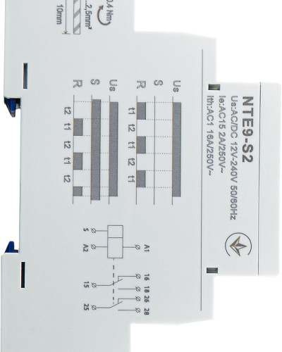 Реле часу асиметричного циклу NTE9-S2 AC/DC 12-240V