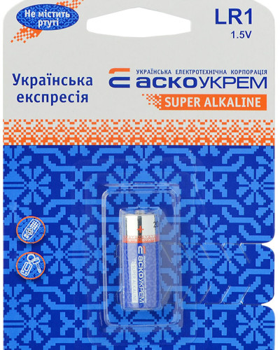 Батарейка лужна LR1.BP1 (blister 1)