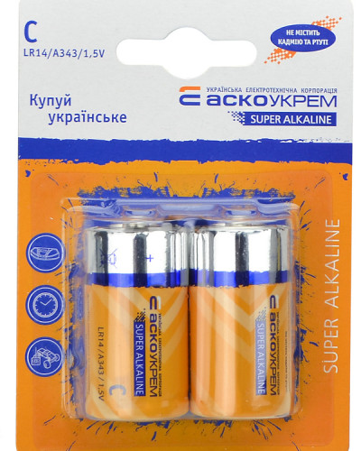 Батарейка лужна C.LR14.BL2 (blister 2)